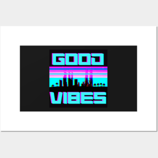 Cyber good vibes Posters and Art